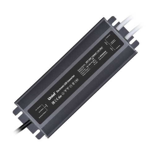 Блок питания ультратонкий, 150Вт Uniel UET-VAF-150A67 12V IP67 2 выхода