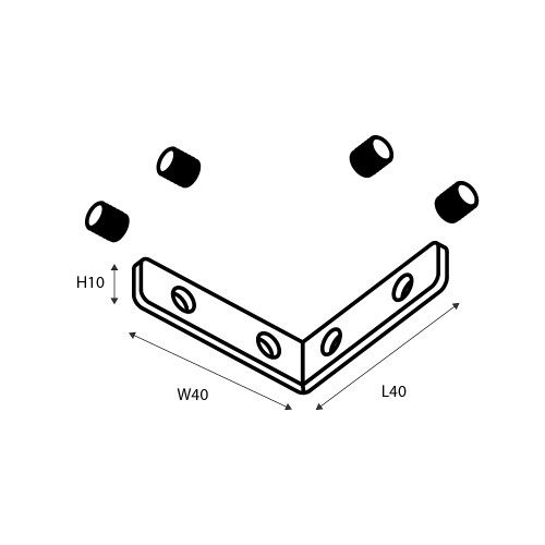 Коннектор (соединитель) угловой Favourite Logica 1014-CU-001