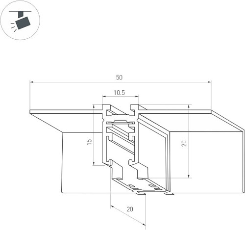 Коннектор для шинопровода Arlight Mag-Microcosm 044525