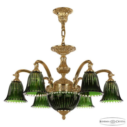Подвесная люстра Bohemia Verona 72209P/6/175 G P2 D Clear-Green/H-1K