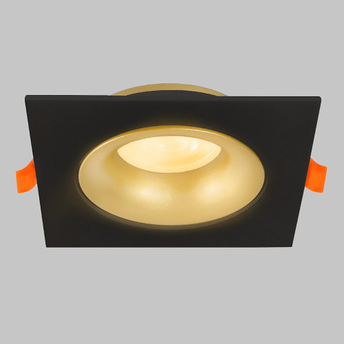 Светильник встраиваемый поворотный GU10 50W Черный/Матовое Золото IL.0029.0010-BMG