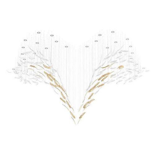 Люстра каскадная L'Arte Luce Luxury Airy L61806