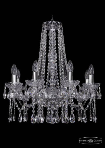 Подвесная хрустальная люстра 1413 Bohemia 1413/8/200/h-61 Ni