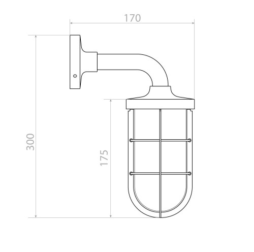 Уличный настенный светильник Covali WL-39971