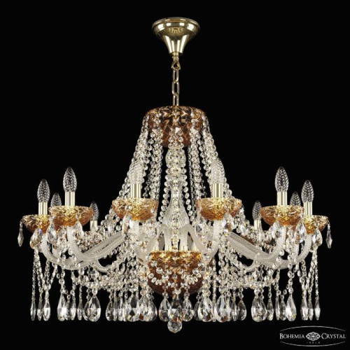 Подвесная люстра Bohemia 5413 5413/12/300 G Amber/M-1F