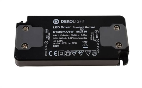 Блок питания FLAT, 500mA 6W Deko-Light Eingangsspannung 862130
