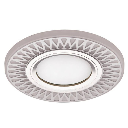 Светильник GX53+LED 4W 4000K, встраиваемый АКРИЛ CH/WH+WH IL.0031.0715