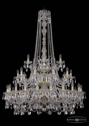 Подвесная хрустальная люстра 1411 Bohemia 1411/20+10+5/400/h-158/3d G