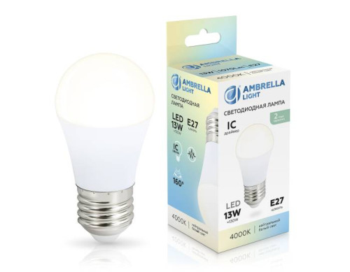 Светодиодные лампочки Ambrella 451304 (E27)  (13Вт)  (4000K) 