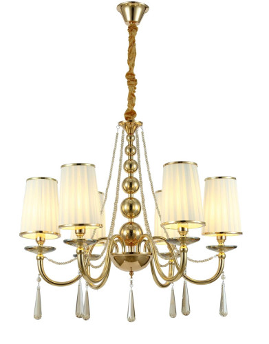 Подвесная люстра Lumina Deco Fabione LDP 1200-6 F.GD