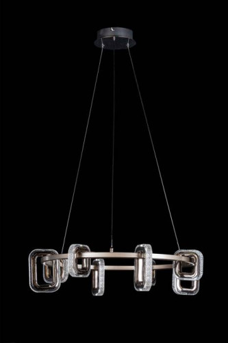 Подвесная люстра LEON Theona LE7701/8 Grey/Black Chrome