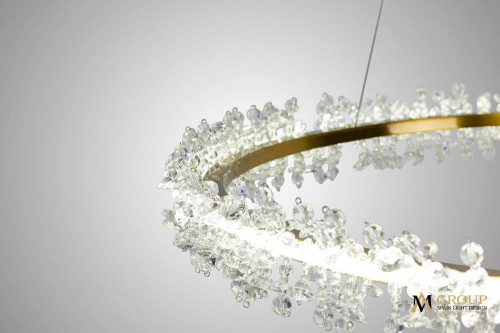 Подвесная люстра AM Group AM455 L600 POLISHED GOLD