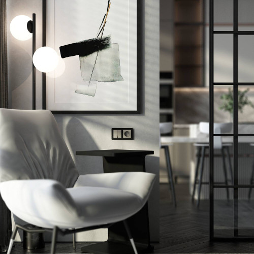 Розетка Werkel W1271004/ Розетка с заземлением (дымчатый)