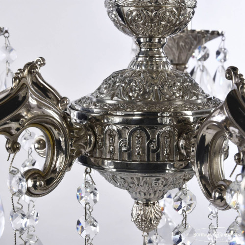 Подвесная хрустальная люстра 7202 Bohemia 72102/5/125 B Ni