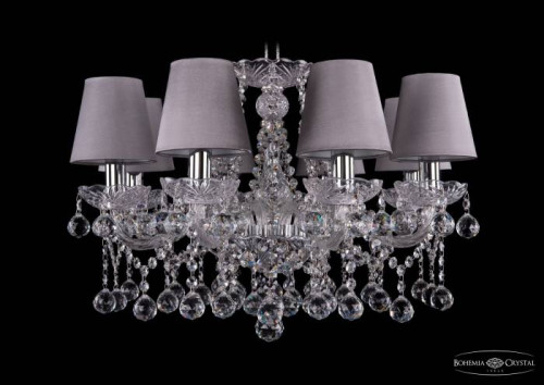 Подвесная хрустальная люстра 1413 Bohemia 1413/8/200 Ni Balls SH24