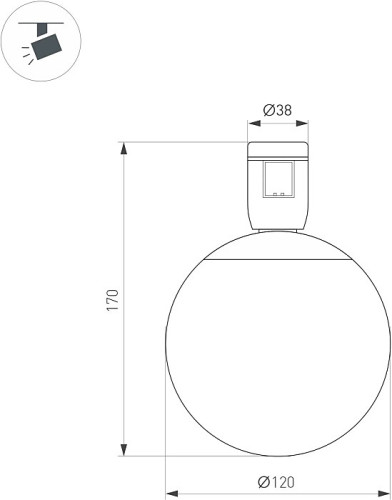 Трековый светильник Arlight Apriori 039396