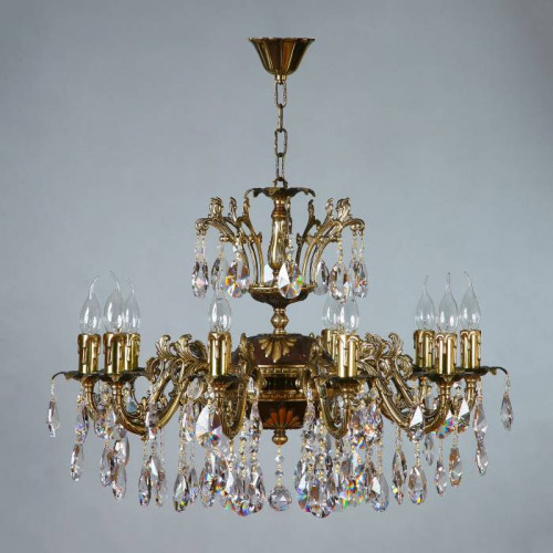 Подвесная хрустальная люстра Granada Ambiente 2118/10 PB Tear drop