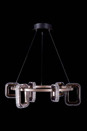 Подвесная люстра LEON Theona LE7701/6 Grey/Black Chrome