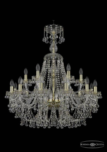 Подвесная хрустальная люстра 1409 Bohemia 1409/12+6/300/XL-95 G