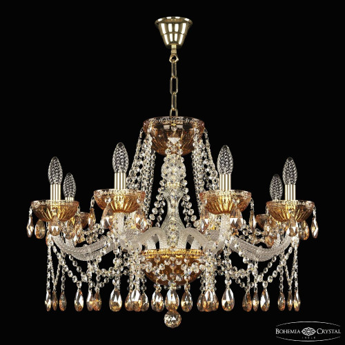 Подвесная люстра Bohemia 5413 5413/8/240 G Amber/M-1G K721