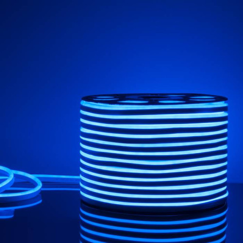 Светодиодный шнур Elektrostandard Светодиодный гибкий неон Гибкий неон LS001 220V 9.6W 120Led 2835 IP67 односторонний синий, 50 м a040594