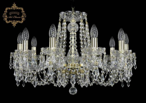 Подвесная хрустальная люстра 11.23 Art Classic 11.23.10.220.Gd.Dr