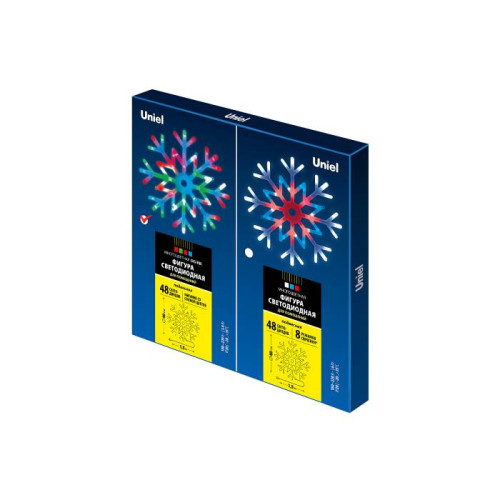 Новогоднее украшение Uniel ULD-H4040-048/DTA RGB IP20 SNOWFLAKE