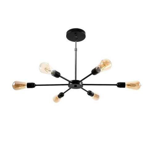 Люстра на штанге ЭкономСвет 80008 80008/6BK