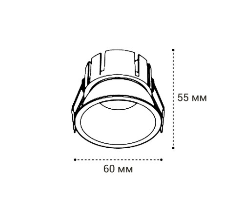 Встраиваемый светильник Italline IT06-6033 IT06-6033 white 3000K