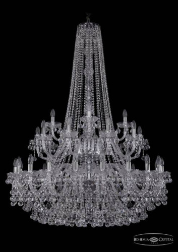 Подвесная хрустальная люстра 1409 Bohemia 1409/20+10+5/400/h-152/2d Ni
