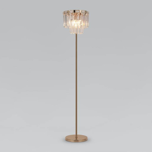 Торшер Eurosvet Elegante 01137/3 золото/прозрачный хрусталь Strotskis