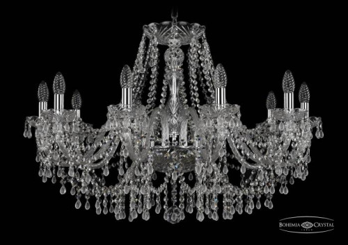 Подвесная хрустальная люстра 1410 Bohemia 1410/10/300 Ni V0300