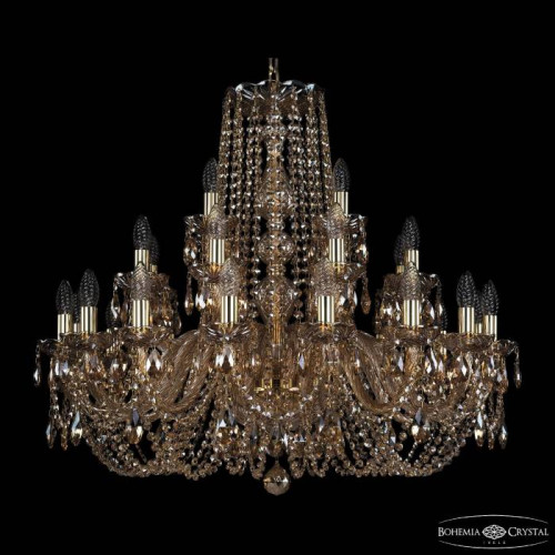 Подвесная хрустальная люстра 1402 Bohemia 1402/16+8+4/300 G M721