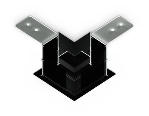 Коннектор угловой для встраиваемого шинопровода Ambrella Magnetic 220V GL1040