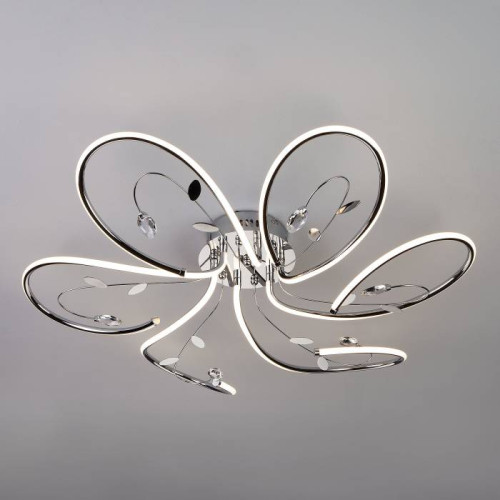 Потолочная светодиодная люстра Venzel Eurosvet 90082/6 хром