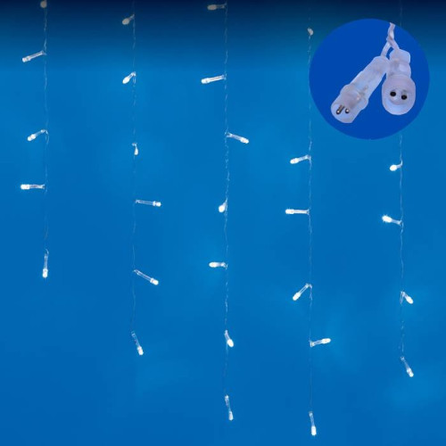 Бахрома светодиодная со статическим свечением, 6м Uniel ULD-B6007-200/STK WHITE IP44