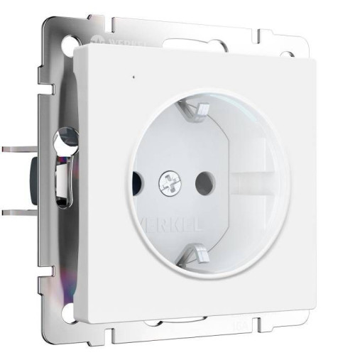 Розетка Werkel Встраиваемые механизмы белые матовые W1171461/ Розетка с подсветкой W (белый матовый)