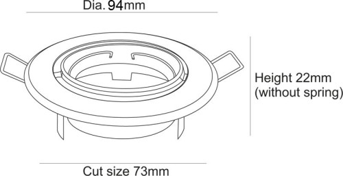 Встраиваемый светильник Deko-Light Built-in 442838