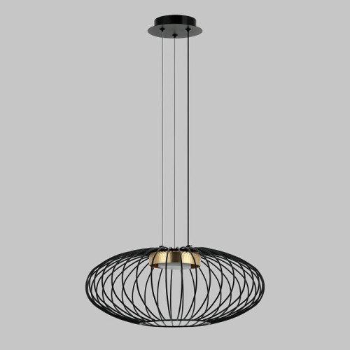 Люстра подвесная, 1*GX53, черный+бронза MD.23103-1-P-BK+BR