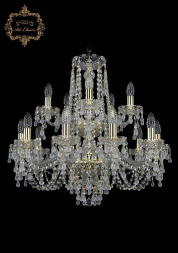 Подвесная хрустальная люстра 11.24 Art Classic 11.24.10+5.220.2d.Gd.V0300