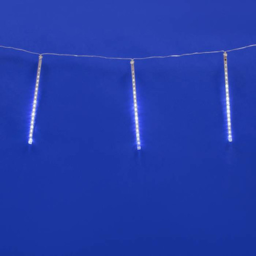 Занавес светодиодный фигурный «Падающие звезды» Uniel ULD-E2405-240/DTK WHITE IP44 METEOR