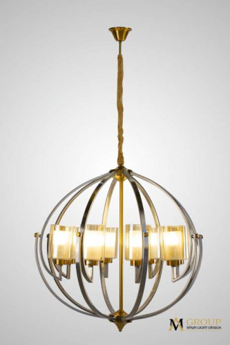 Подвесная люстра AM Group AM372 SP8 GAB+SN