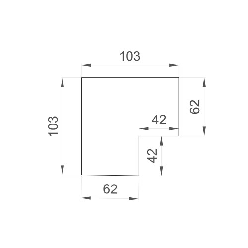 Профиль для шинопровода Denkirs Smart Profi TR3041-AL