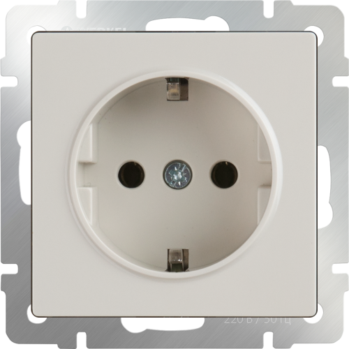 Розетка Werkel W1171003/ Розетка с заземлением (слоновая кость)