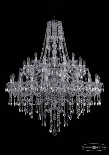 Подвесная хрустальная люстра 1415 Bohemia 1415/20+10+5/400/2d Ni