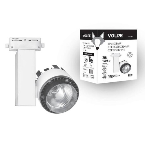 Трековый светильник Volpe Ulb-q250 Светильник светодиодный трековый ULB-Q250 20W/NW/A WHITE