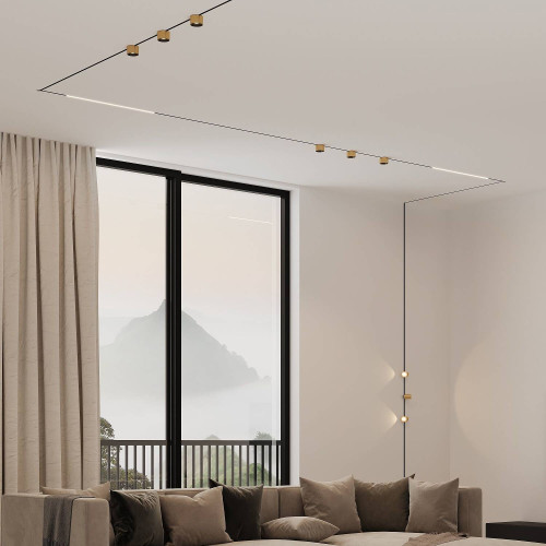 Трековый светильник Elektrostandard Mini Magnetic Mini Magnetic Трековый светильник 5W 3000K (латунь/черный) 85206/01