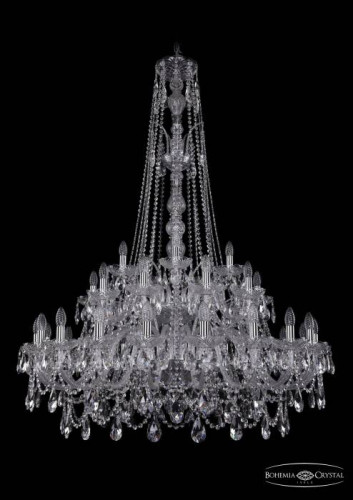 Подвесная хрустальная люстра 1411 Bohemia 1411/20+10+5/400/XL-155/2d Ni