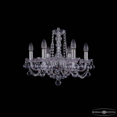 Подвесная хрустальная люстра 1402 Bohemia 1402/6/160 Ni Balls