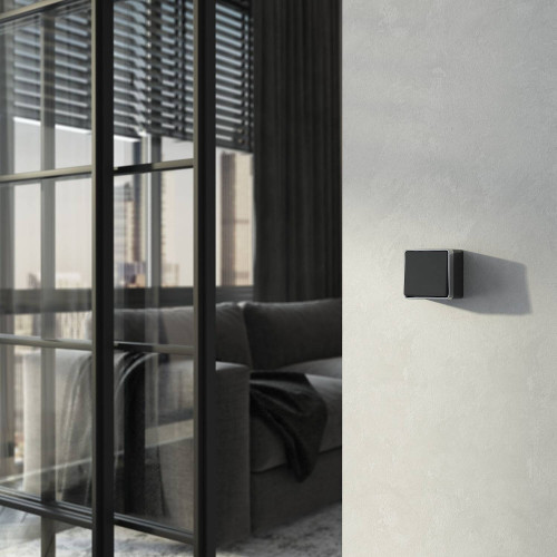 Выключатель Werkel W5010034/ Выключатель одноклавишный Gallant (черный с серебром)